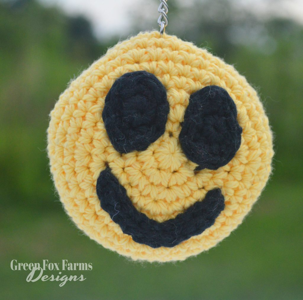 Crochet Emoji Keychain Pattern Release! • Green Fox Farms Designs