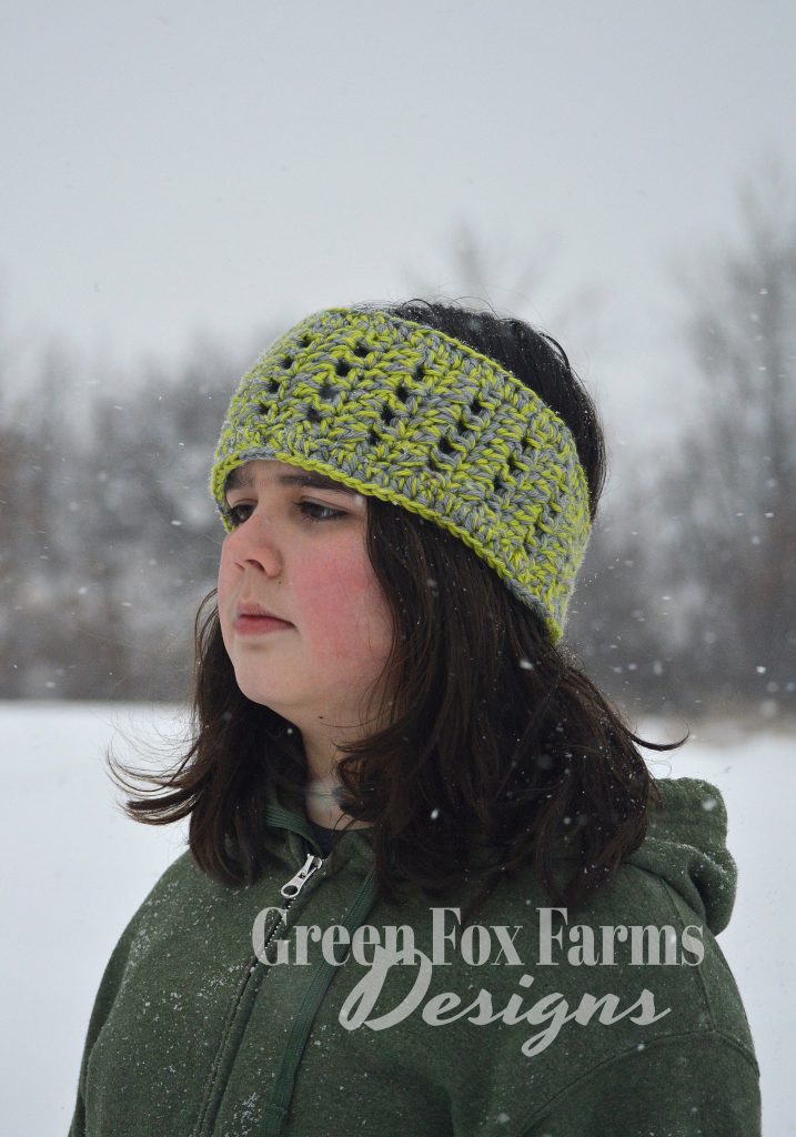 Crown Ear Warmer Crochet Pattern • Green Fox Farms Designs