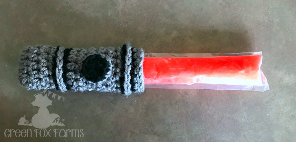 Light Sword Popsicle Holder - Free Crochet Pattern • Green Fox Farms