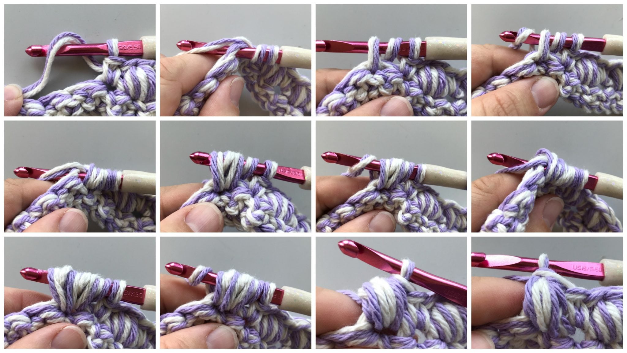 puff st tutorial Cast Iron Handle Cover - Free Crochet Pattern - Pot Holder Pattern - Crochet Pattern - Cast Iron Cooking - Handmade Home - www.greenfoxfarmsdesigns.com