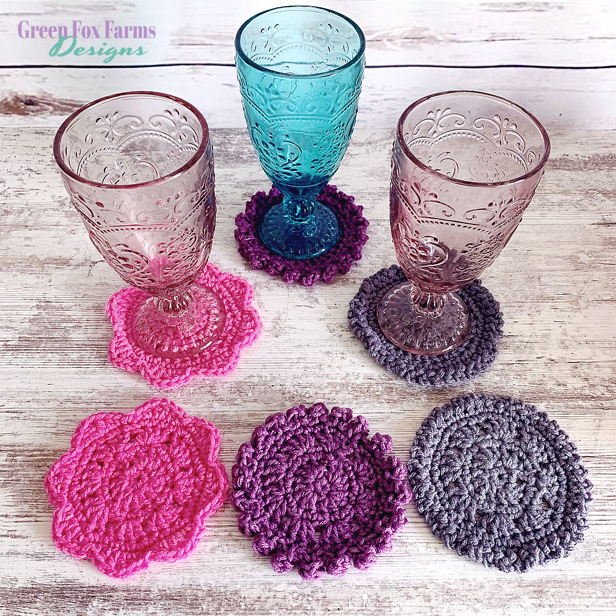 crochet coasters Archives - Sweet Bee Crochet