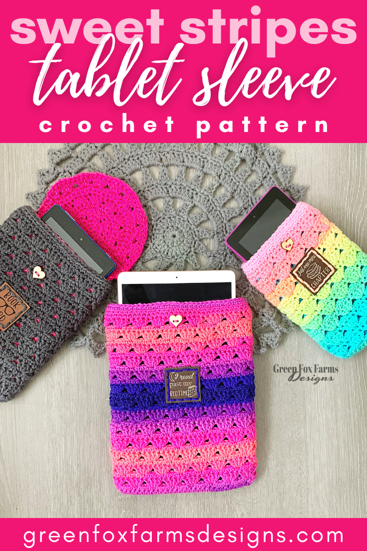 CROCHET BOOK SLEEVE Pattern Crochet Book Cover Book Case Pattern