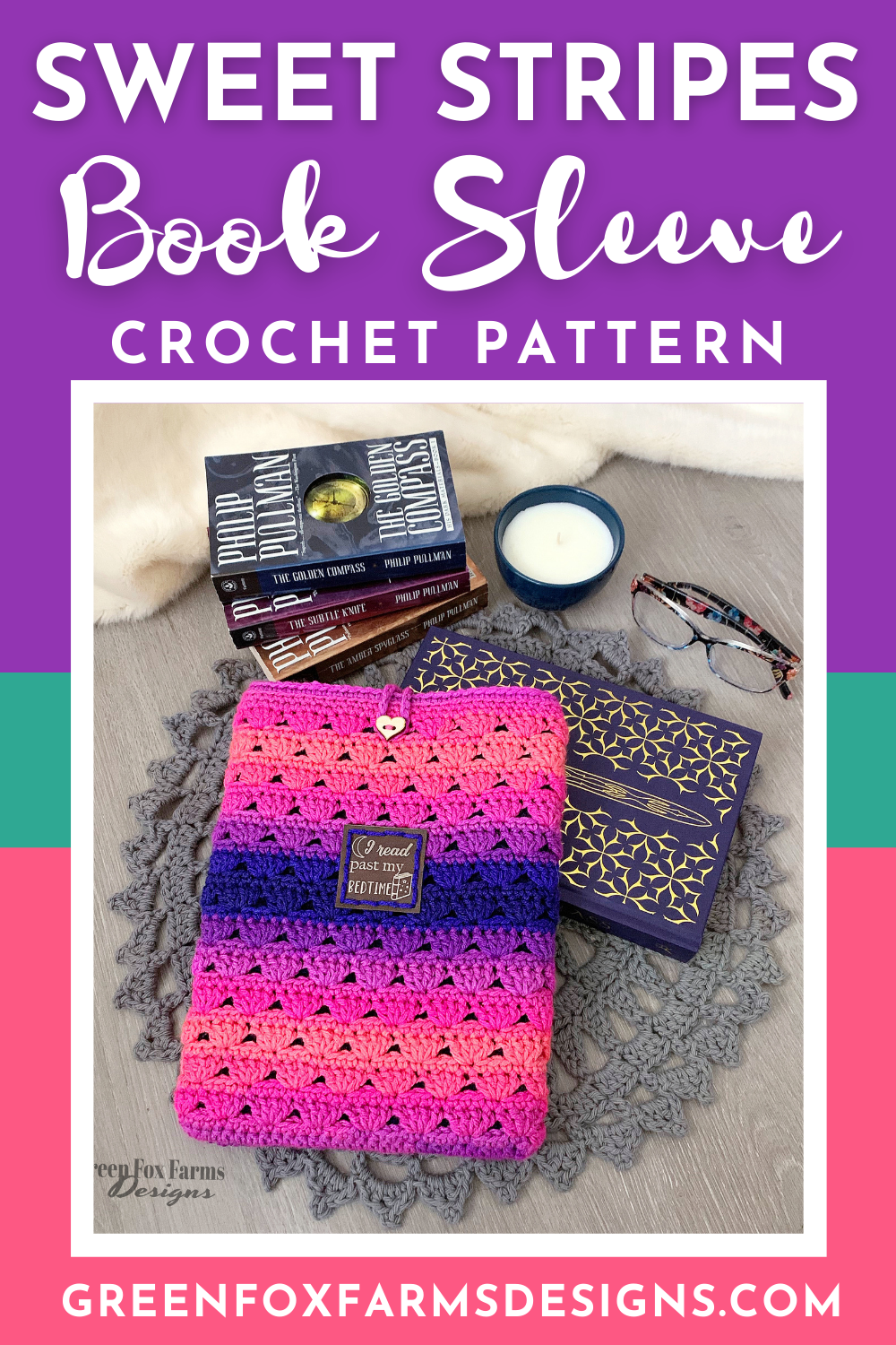 Crochet Pattern: Simple Chunky Book Sleeve // Book Cozy Pattern