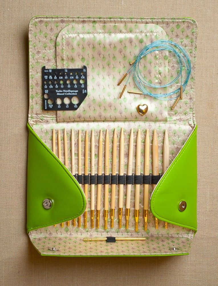crochet Addi Click Bamboo Set