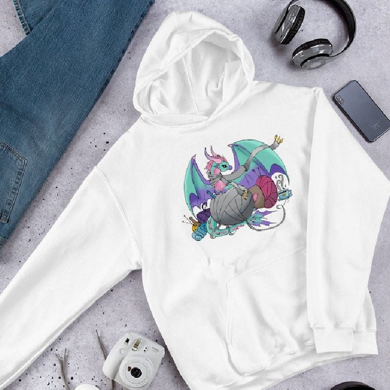 crochet Yarn Dragon Hoodie