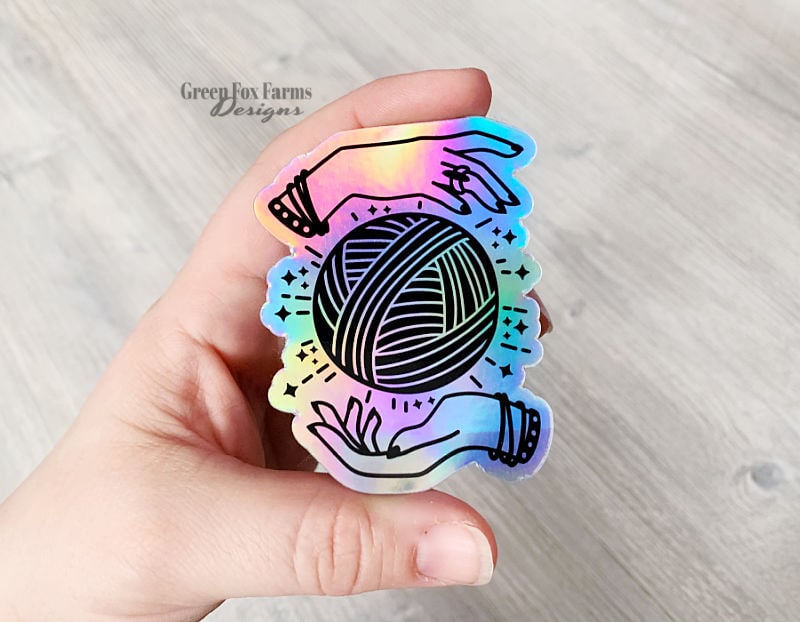 crochet magic hands sticker 7