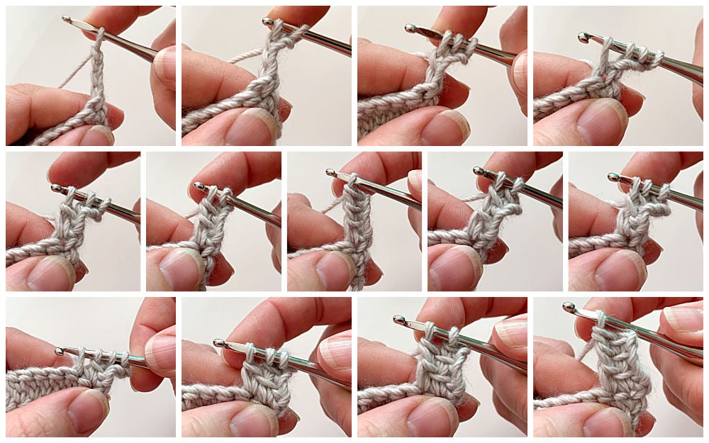 crochet linked treble tute 1