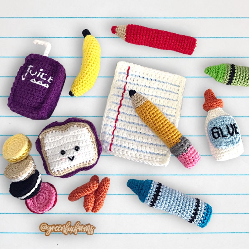 Back to School Paid amigurumi crochet patterns