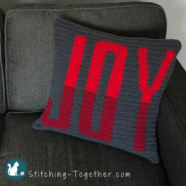 crochet joy pillow