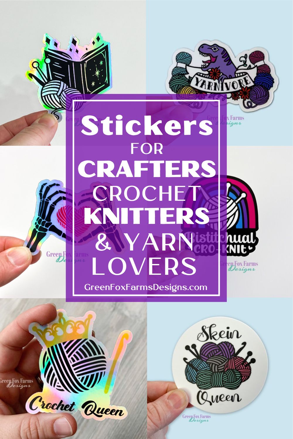 National Sticker Day for crochet knitting Yarn Lovers and Crafters National Sticker Day for crochet knitting Yarn Lovers and Crafters