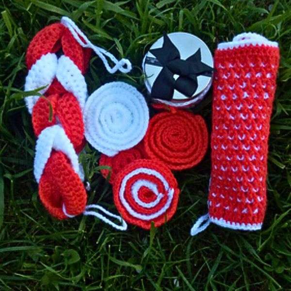 Crochet Spa Set for Self Care Crochet Patterns by Fosbas Designs