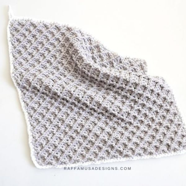 C2C Waffle Dishcloths by Raffamusa Designs