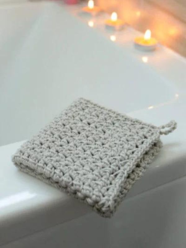 Easy Crochet Washcloth Pattern by Blue Star Crochet