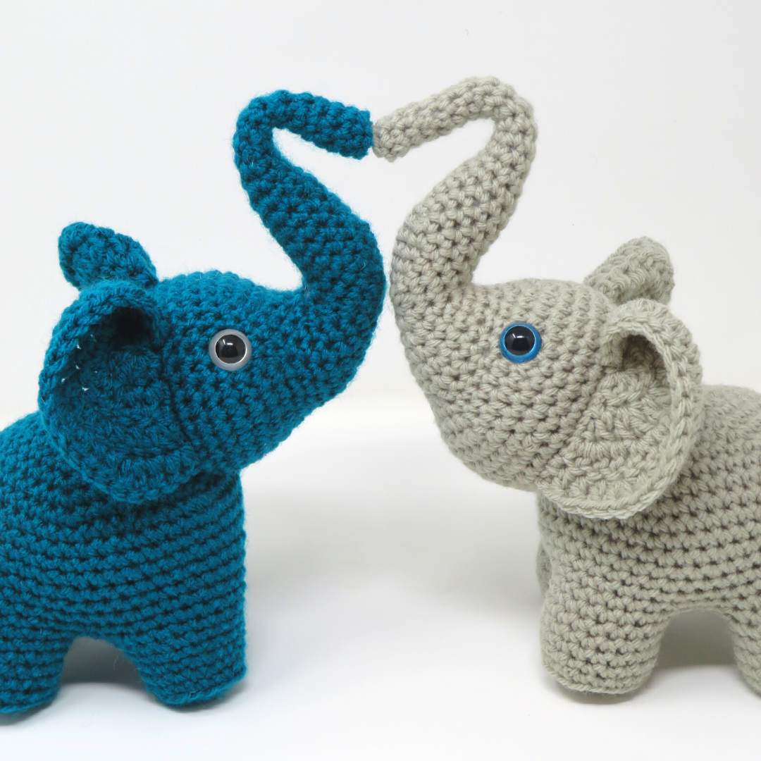 Elephants in Love by Hooked by Kati
