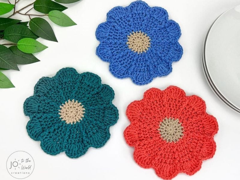 Flower Dishcloth by Jo to the World