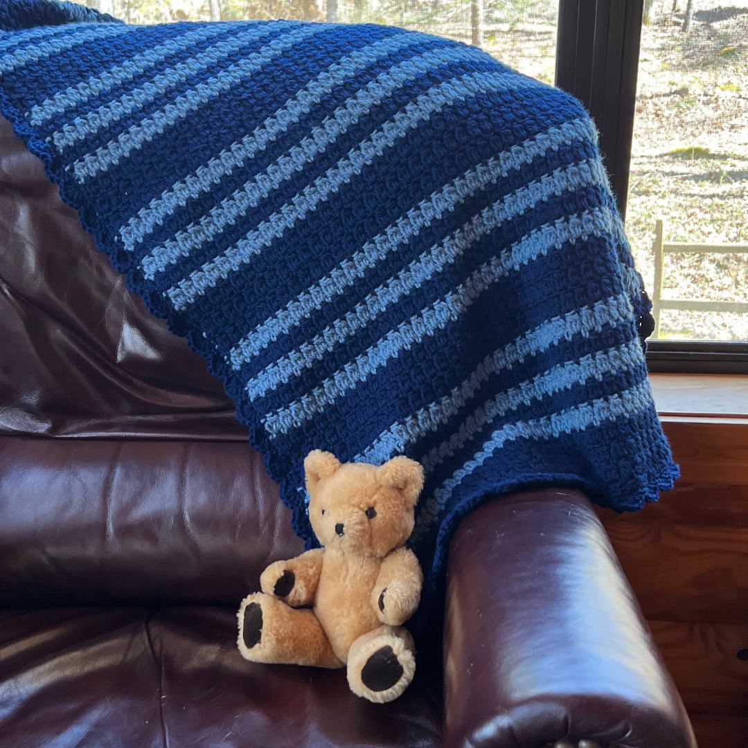 JJs Blanket crochet pattern by Juniper and Oakes