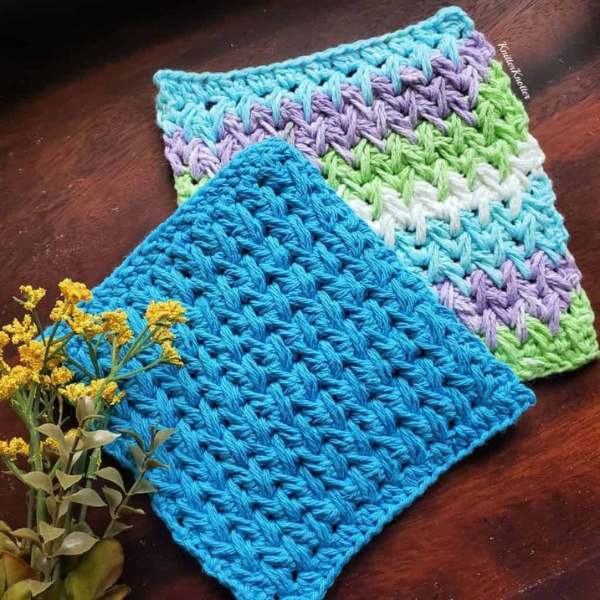 Pankh Dishcloth Free Cloth Pattern for Beginners by Knitter Knotter