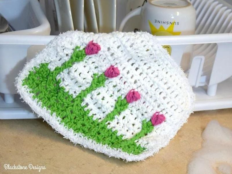 Spring Tulips Washcloths by Blackstone Designs