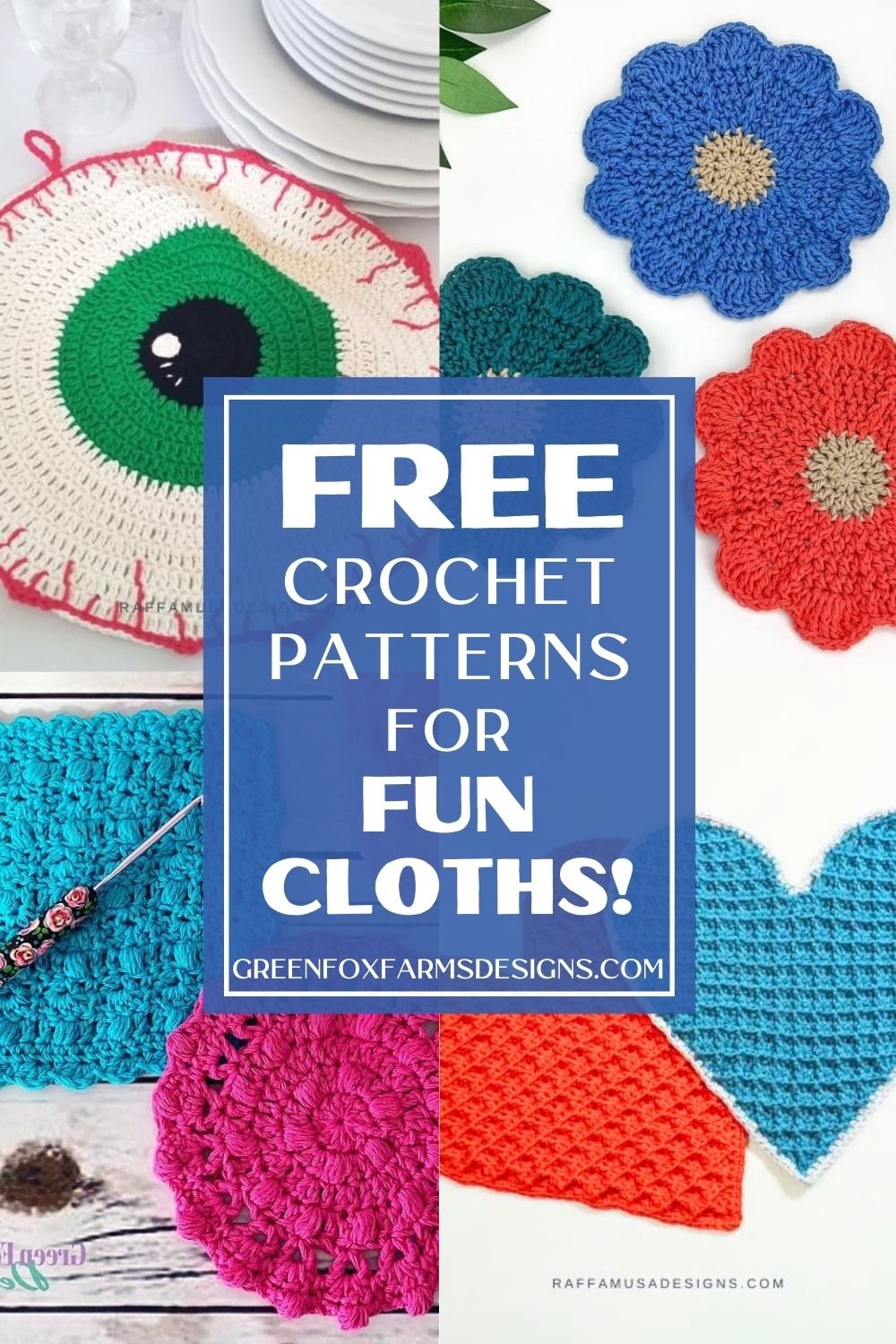 unique and fun dishcloth and washcloth crochet patterns to DIY unique and fun dishcloth and washcloth crochet patterns to DIY