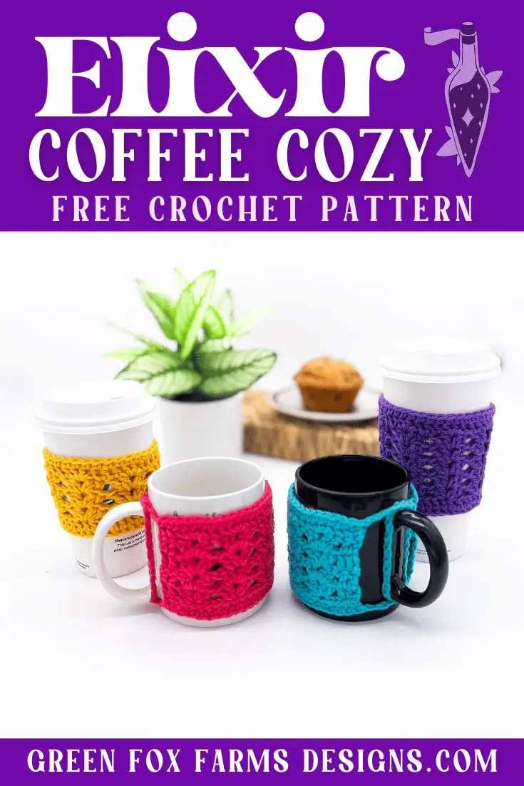 Sweet Stripes Friendship Square Crochet Pattern image with colorful crocheted afghan squares in purple, blue, coral, and mint green by www.greenfoxfarmsdesigns.com