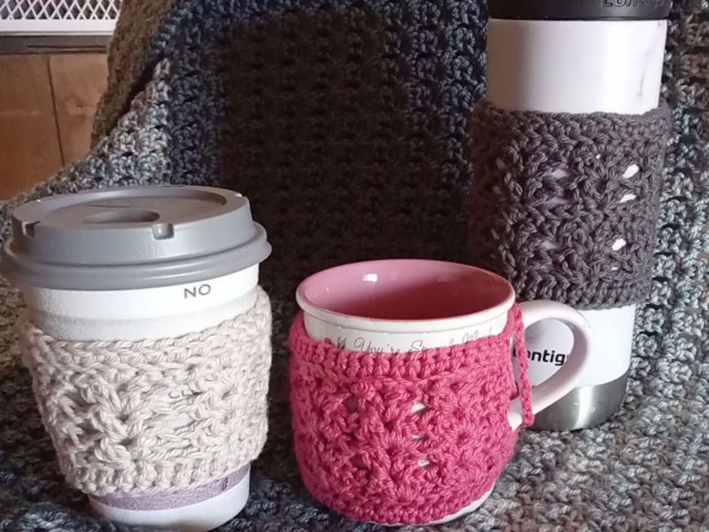 crochet elixir crochet cup cozy pattern test joanne