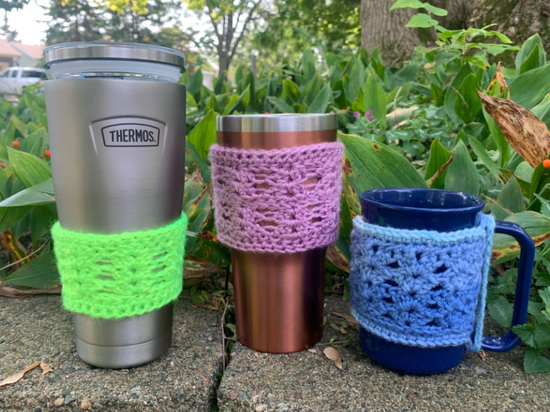 crochet elixir crochet cup cozy pattern test lisa