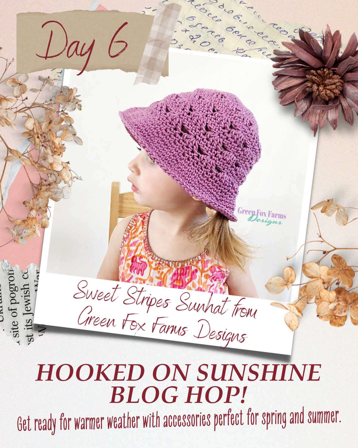 crochet Day 6 Sunhat GFFD
