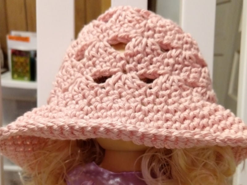 crochet ss sunhat Cathrine 0 6 month
