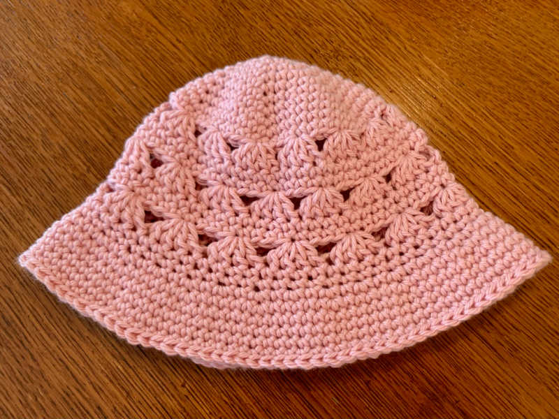 crochet ss sunhat Diane 6 12 months