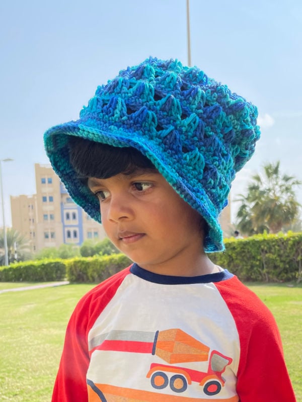 crochet ss sunhat Divya Chld