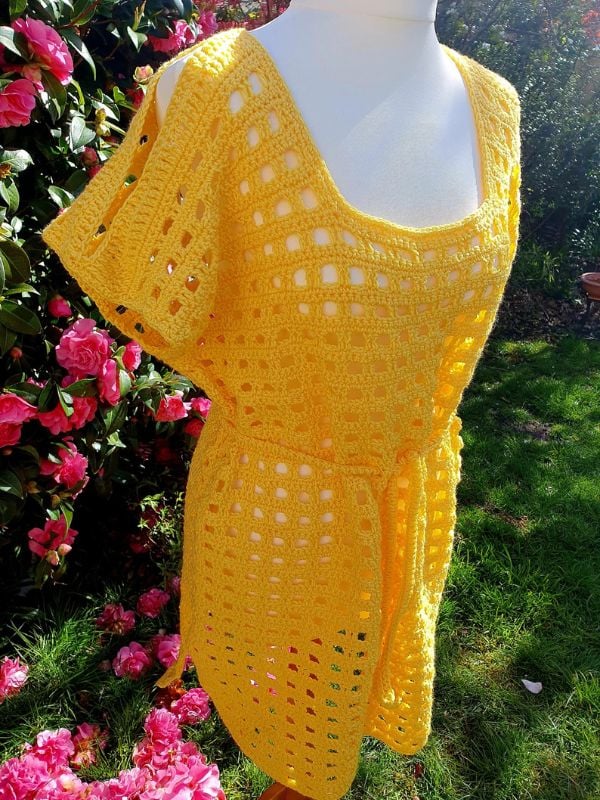Beach Bloom Free Beach Cover Up Crochet Pattern by Jeras Jamboree
