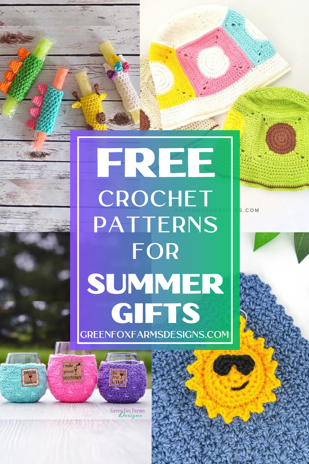 Easy Summer Crochet Projects Ideas Quick Free Patterns to Make and Gift Easy Summer Crochet Projects Ideas Quick Free Patterns to Make and Gift by Green Fox Farms Designs