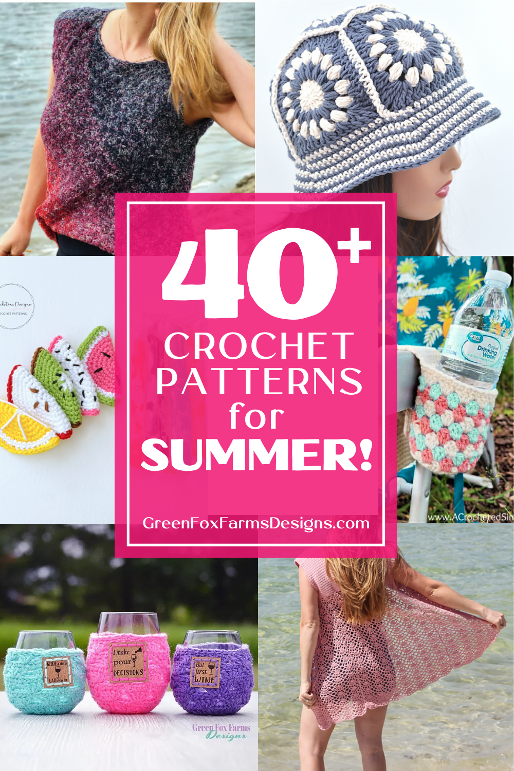Easy Summer Crochet Projects Quick Free Patterns to Make Gift Easy Summer Crochet Projects Quick Free Patterns to Make Gift by Green Fox Farms Designs