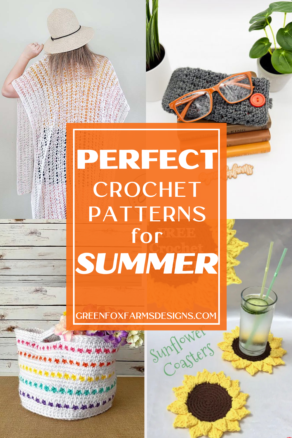 Free Summer Crochet Projects Quick Simple Patterns to Make and Gift Free Summer Crochet Projects Quick Simple Patterns to Make and Gift collated by Green Fox Farms Designs
