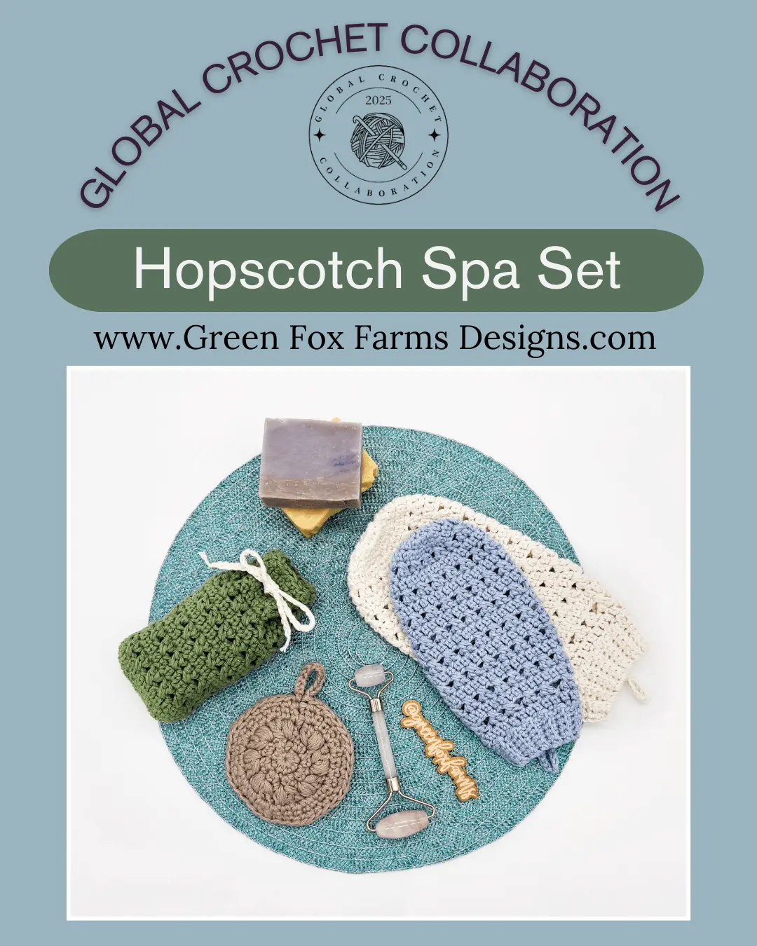 crochet Hopscotch Spa Set GFFD Lisa Fox GCC 3