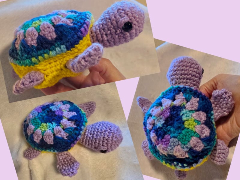 crochet B calli turtle test angela