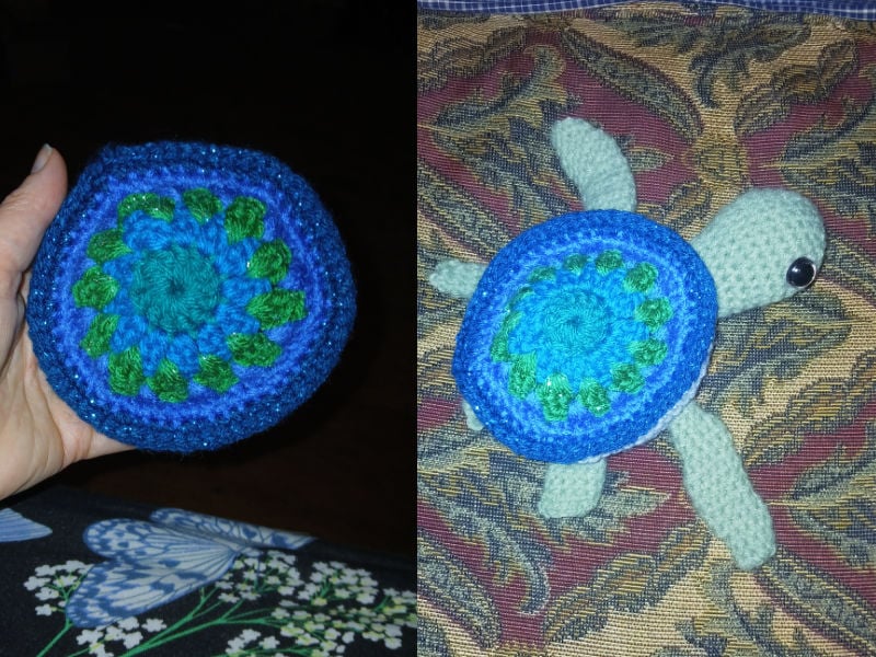 crochet B calli turtle test nikki