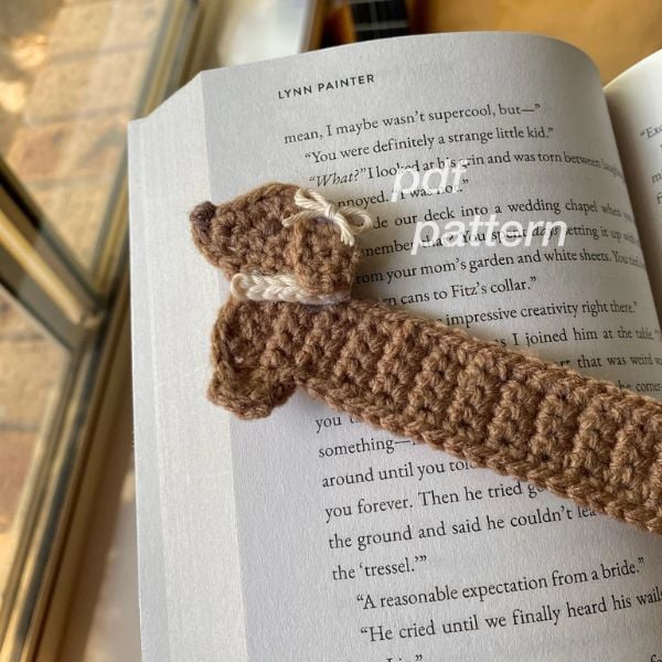 Crochet Dachshund Bookmark Pattern etsy
