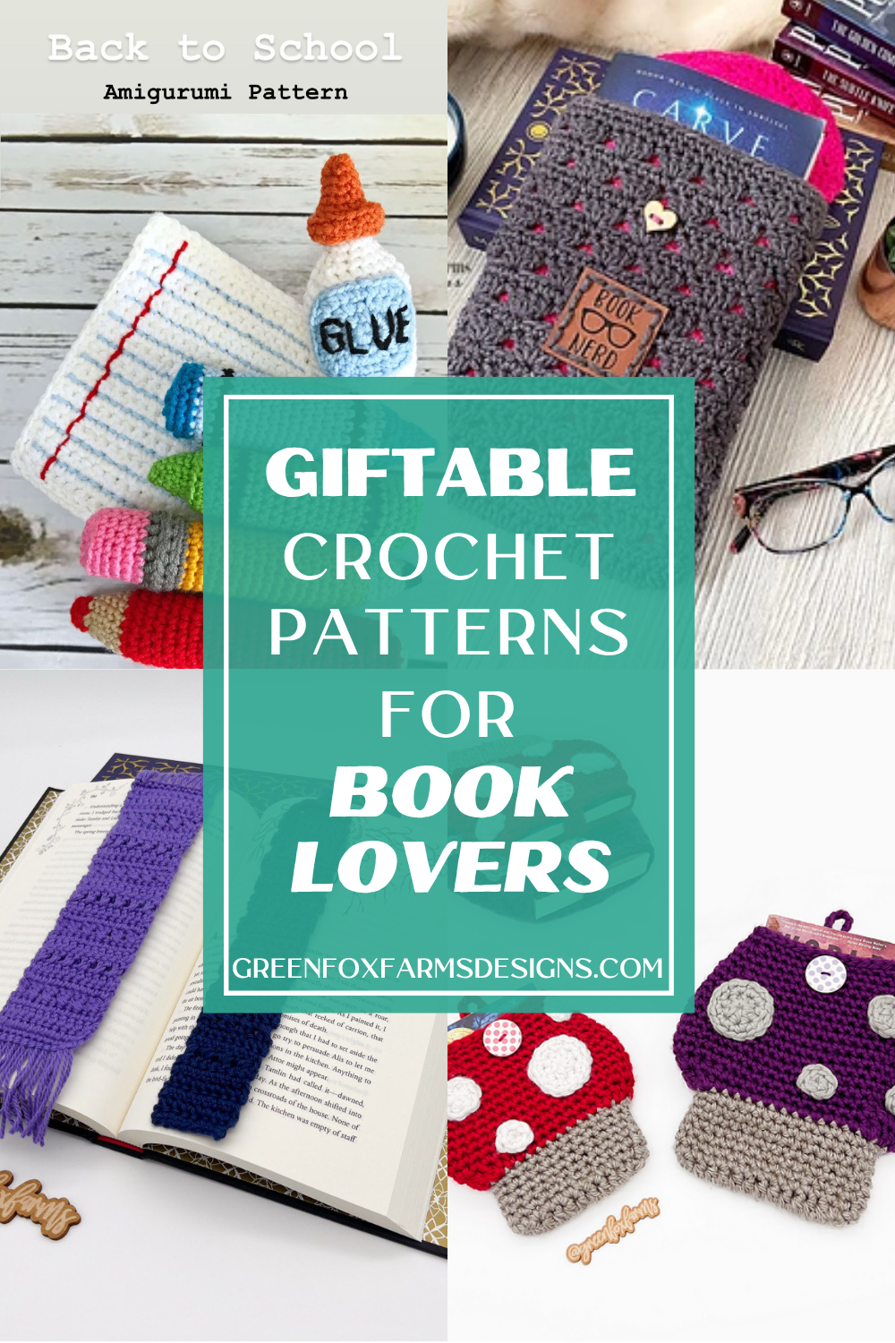 Crochet Gifts for Book Lovers Patterns Projects GFFD
