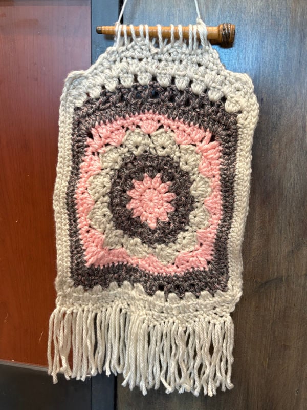 crochet W calli wall mandala test kristin