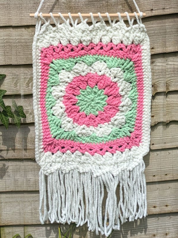 crochet W calli wall mandala test linda