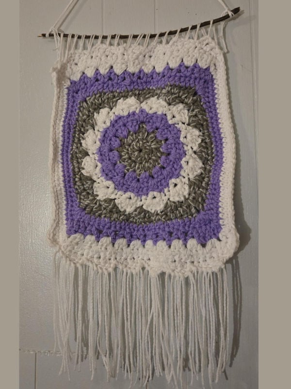 crochet W calli wall mandala test sandra