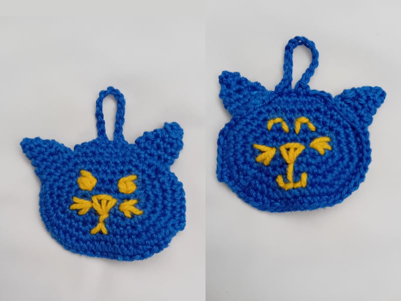 crochet W cattitude test elaine