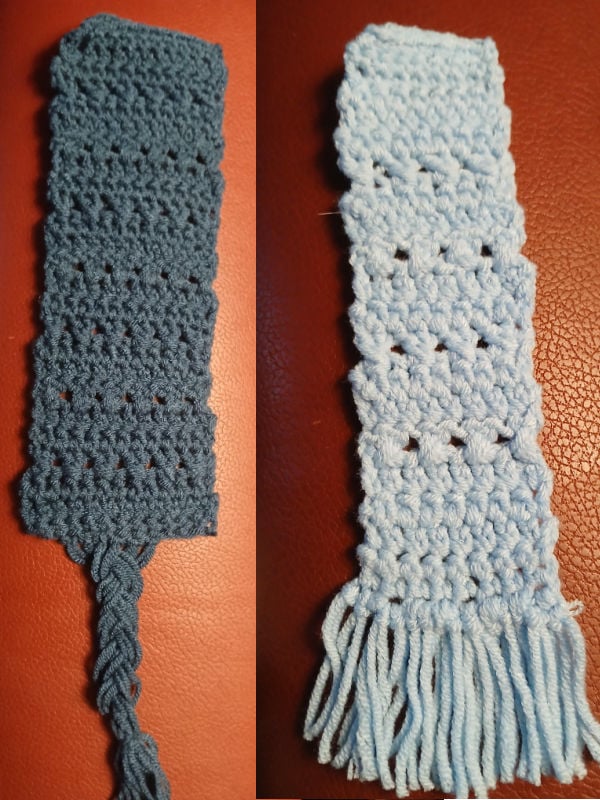 crochet w hops bookmark test brucene