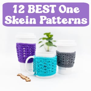 crochet 12 best one skein patterns gifts TN