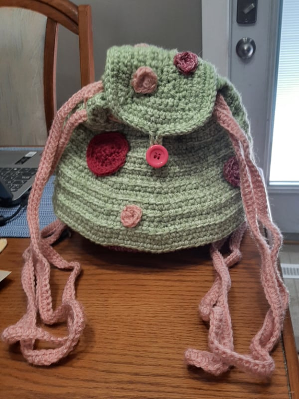 crochet 1mush backpack test cheryl