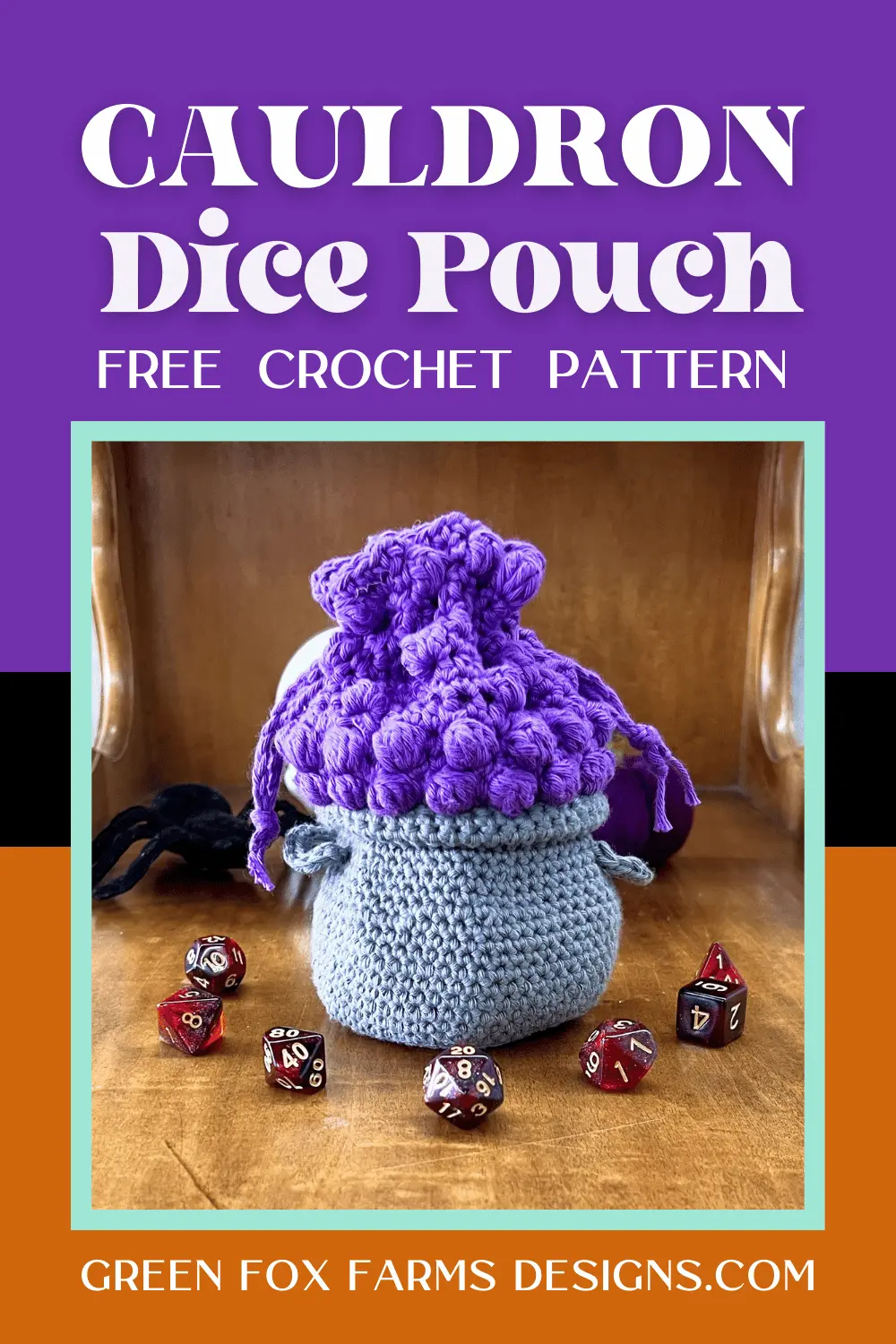 Sweet Stripes Friendship Square Crochet Pattern image with colorful crocheted afghan squares in purple, blue, coral, and mint green by www.greenfoxfarmsdesigns.com