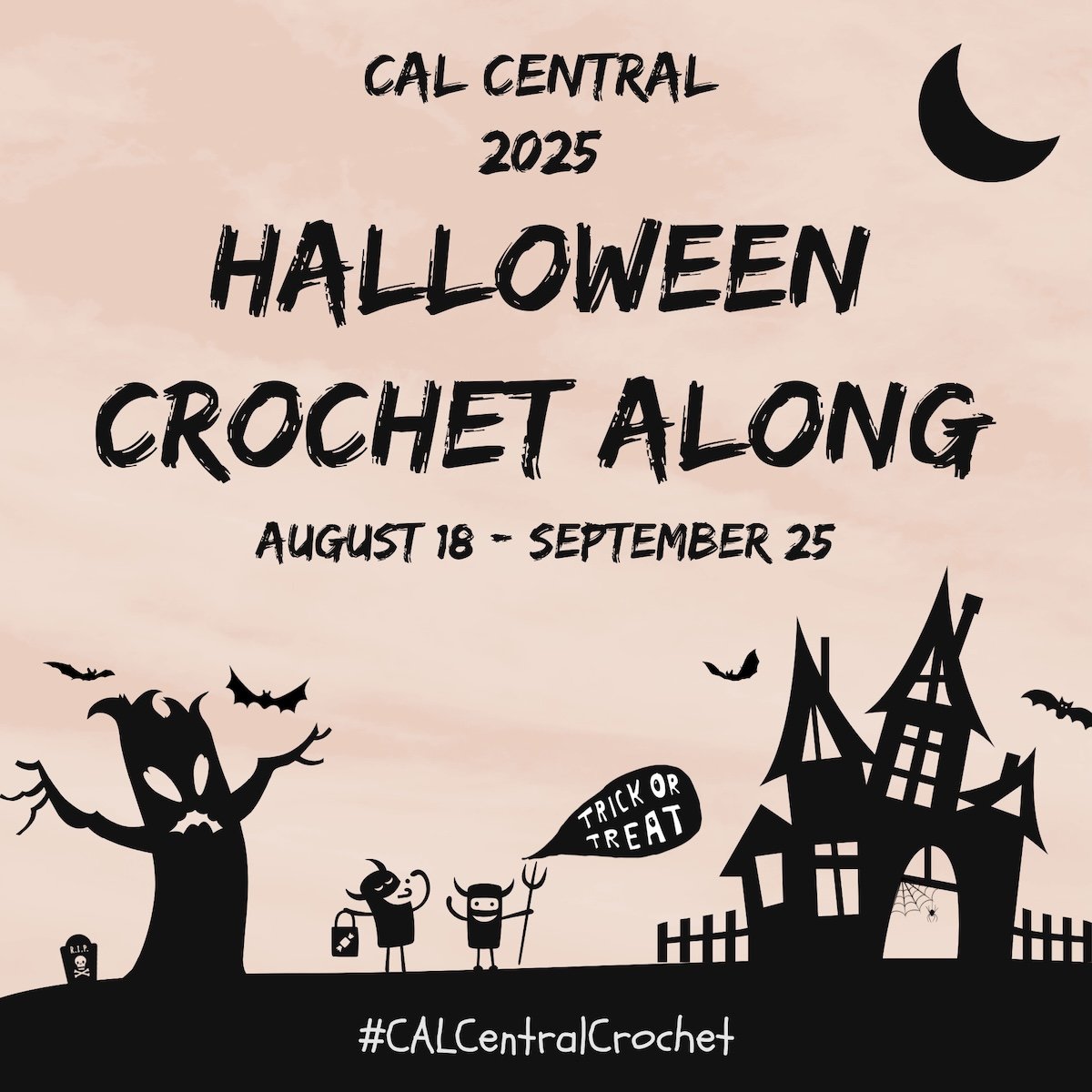 crochet Halloween CAL Square 2025