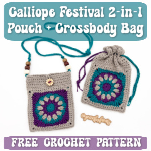 crochet calliope pouch TN