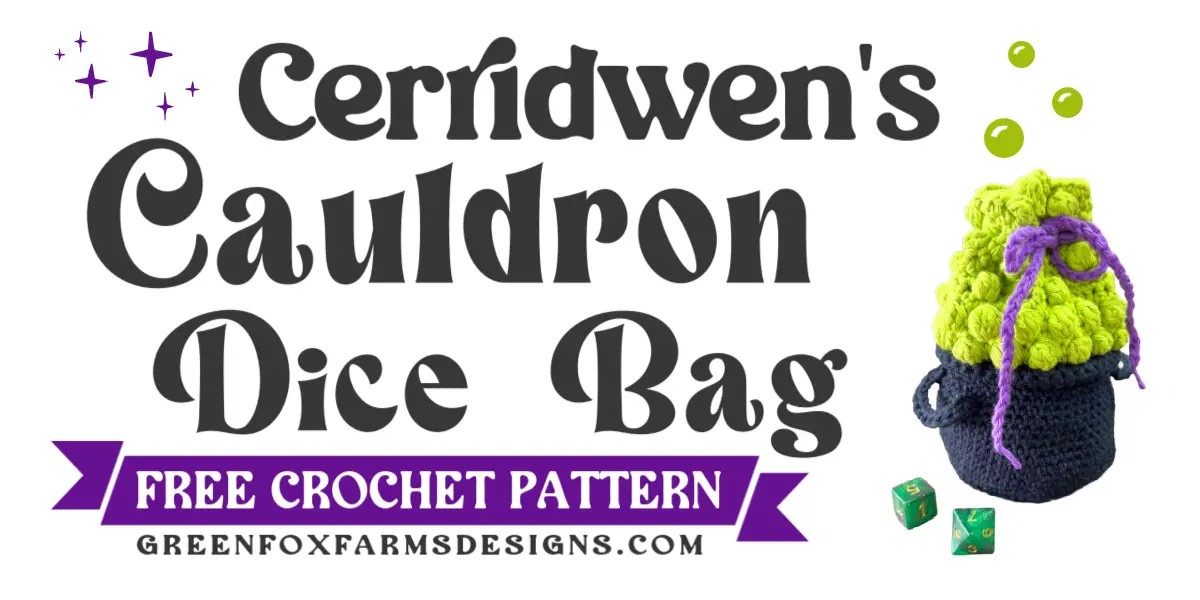 crochet cerridwens cauldron free easy cauldron crochet pattern blog graphic